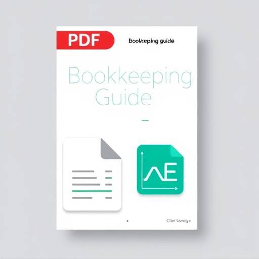 Cover page of a downloadable PDF guide on bookkeeping.