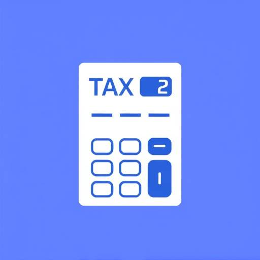 Icon representing tax preparation and planning